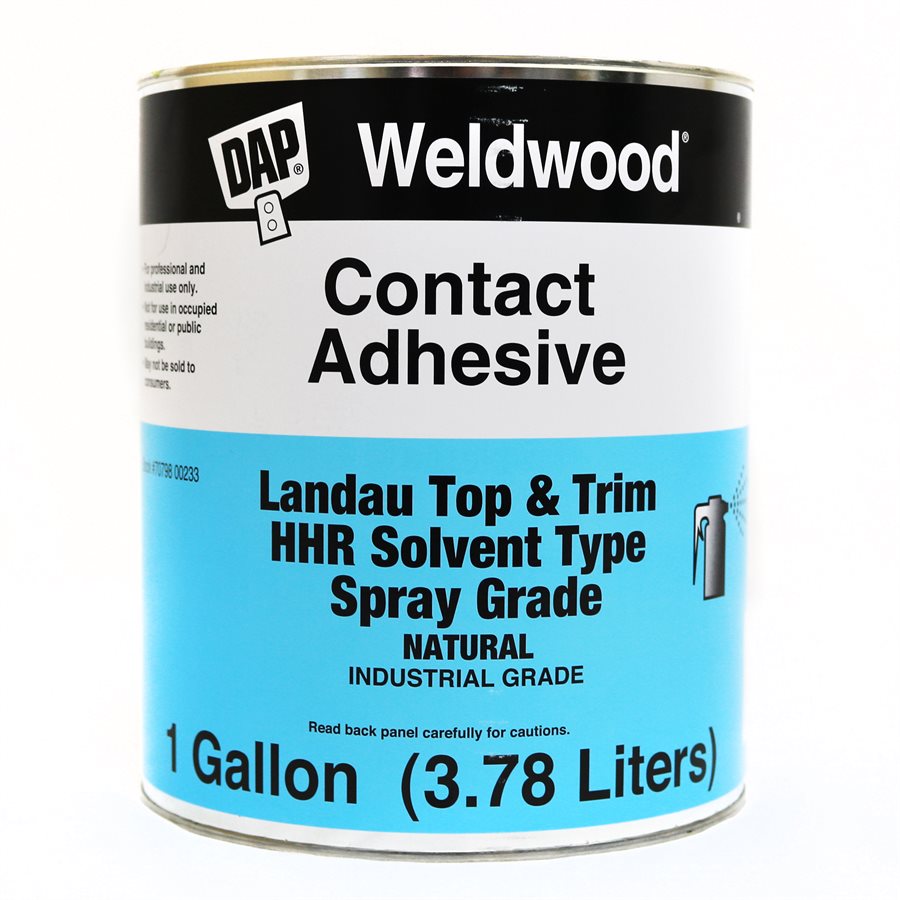 DAP Weldwood Contact Adhesive Top & Trim HHR Solvent Type Spray Grade 1  GALLON