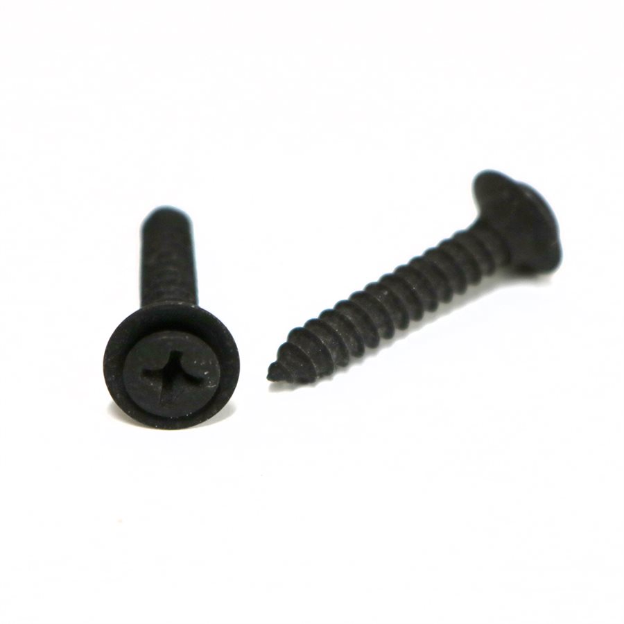 Phillips Oval Head Sems Tapping Screws w/ Flush Washer 8 x 1" w/ 6