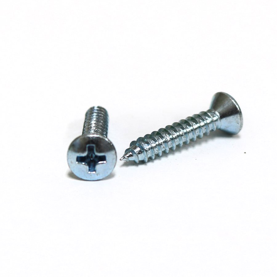 100 PK | Phillips Oval Head Tapping Screws - Black Oxide- #8 x 3/4 in