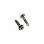 Phillips Oval Head Sems Tapping Screws w/ Flush Washers #8 x 7/8" Chrome