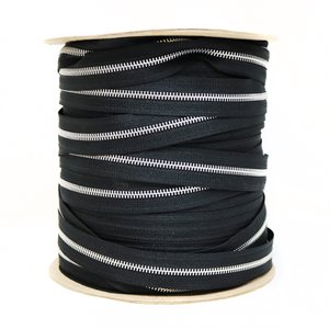 Aluminum Zipper #5 Chain Black