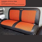 Nova Houndstooth Automotive Cloth Orange