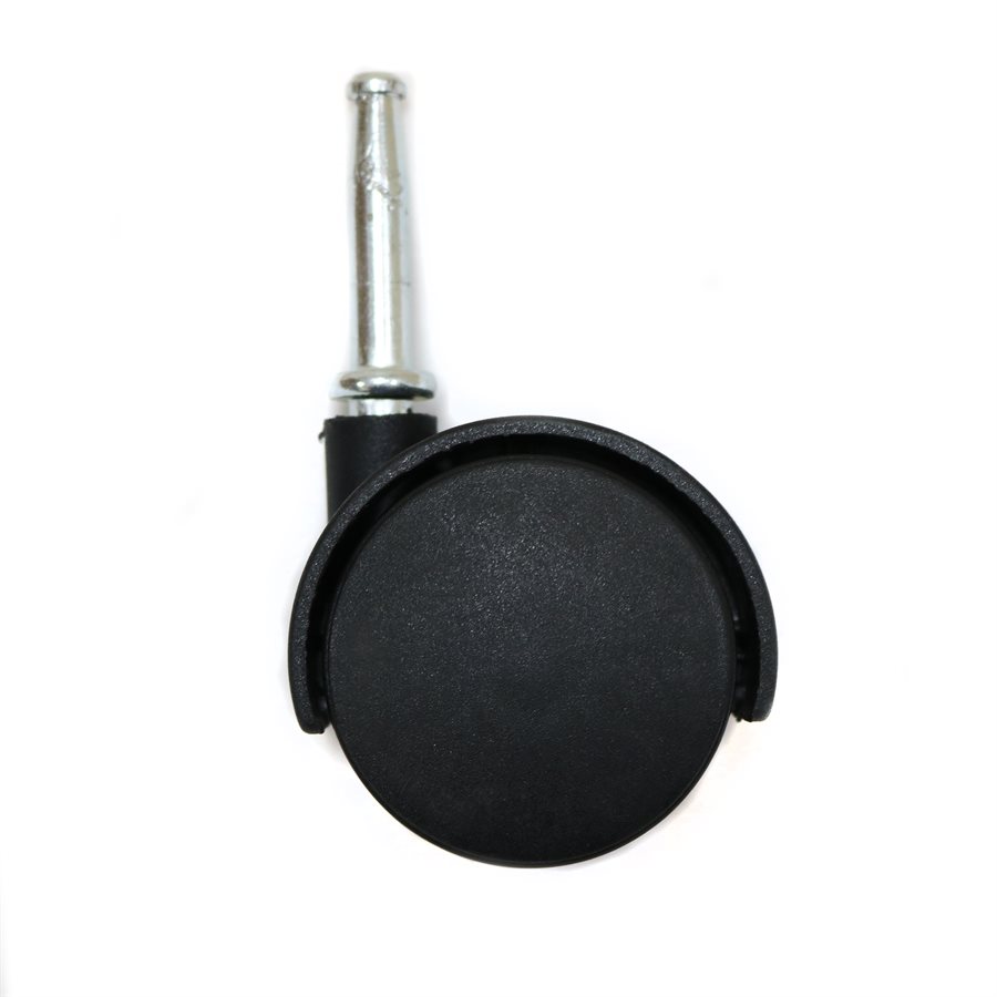 Hooded Black Nylon Caster 2" w/ Grip Neck Stem DISCONTINUED