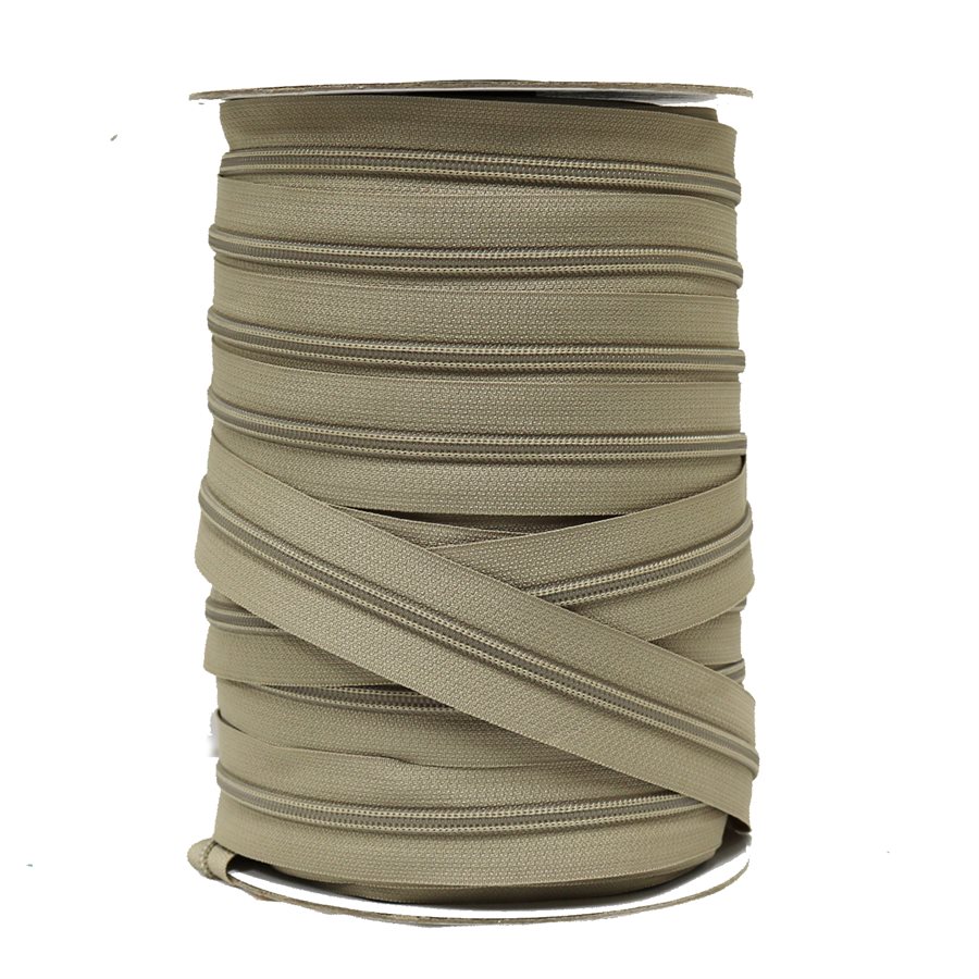 Coil Zipper Chain 5 Beige