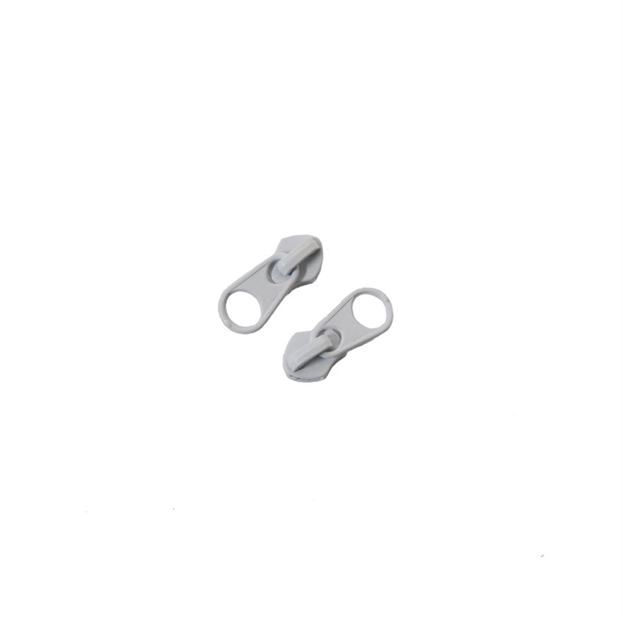 Coil Zipper 5 Single Pull Slides White