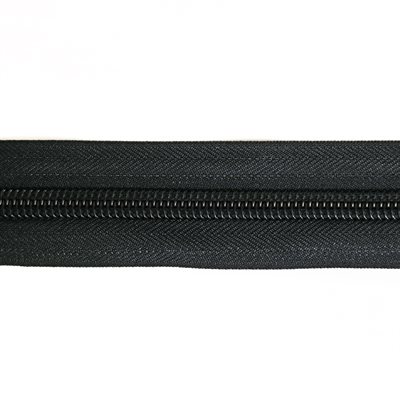 Coil Zipper Chain #10 Black