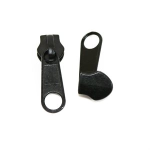 Coil Zipper #10 Single Pull Slides Black