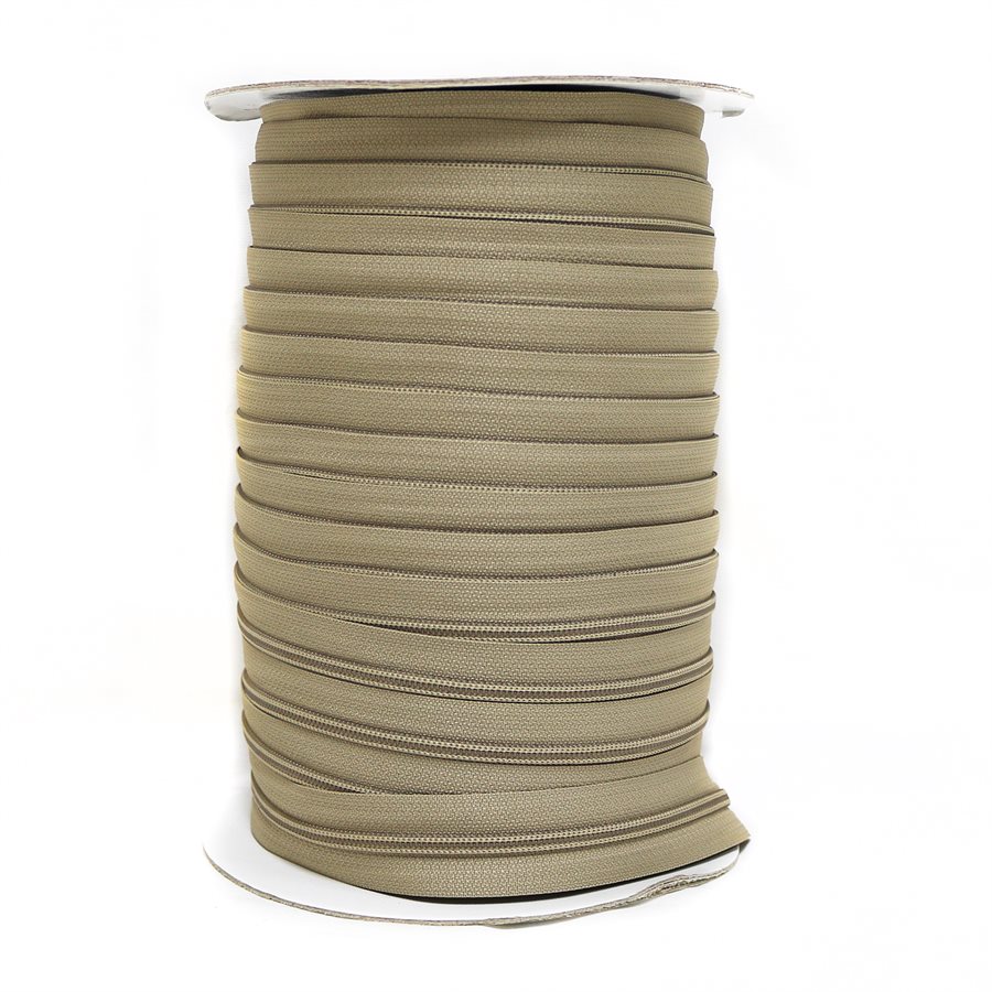 Coil Zipper Chain 4.5 Beige