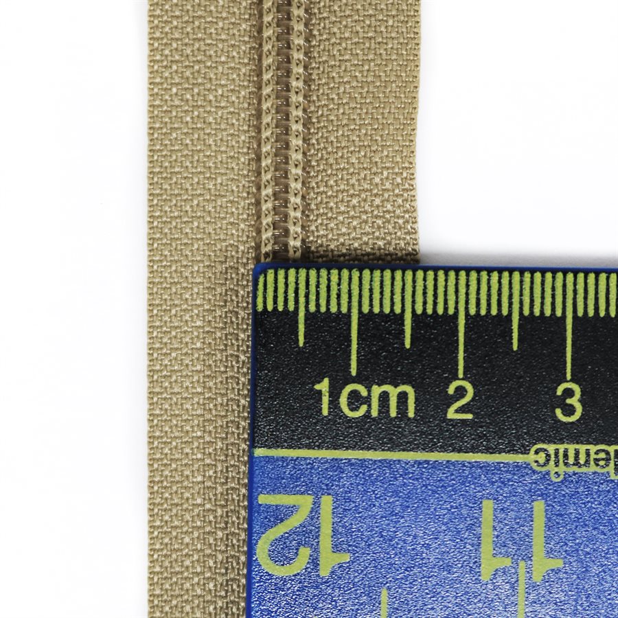 Coil Zipper Chain 4.5 Beige