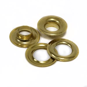Grommets & Washers Size 2 Brass