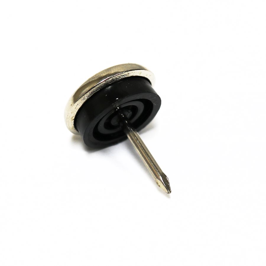 Metal Chair Glides with Rubber Cushion 1"