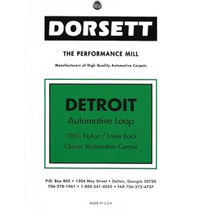 Detroit Loop Carpet Sample Card