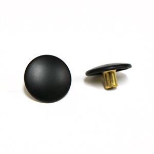 Durable Fastener Buttons 1/4" Military Black