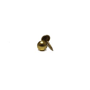 Brass Plated Decorative Nails 1/4" Head 1/2" Shank