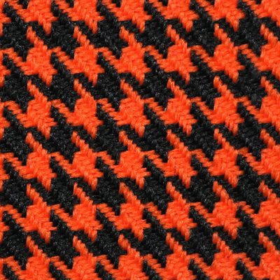 Nova Houndstooth Automotive Cloth Orange Nova Houndstooth Automotive Cloth Orange