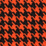 Nova Houndstooth Automotive Cloth Orange
