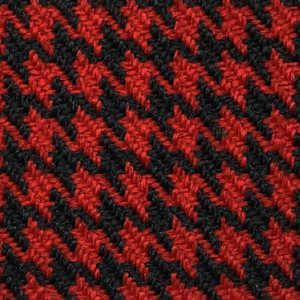 Sample of Nova Houndstooth Cloth Red