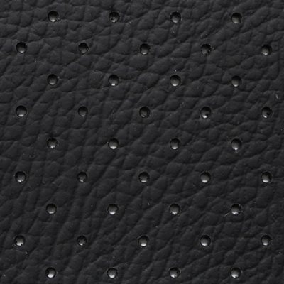 Sample of Phantom Perforated Automotive Vinyl Black/Black