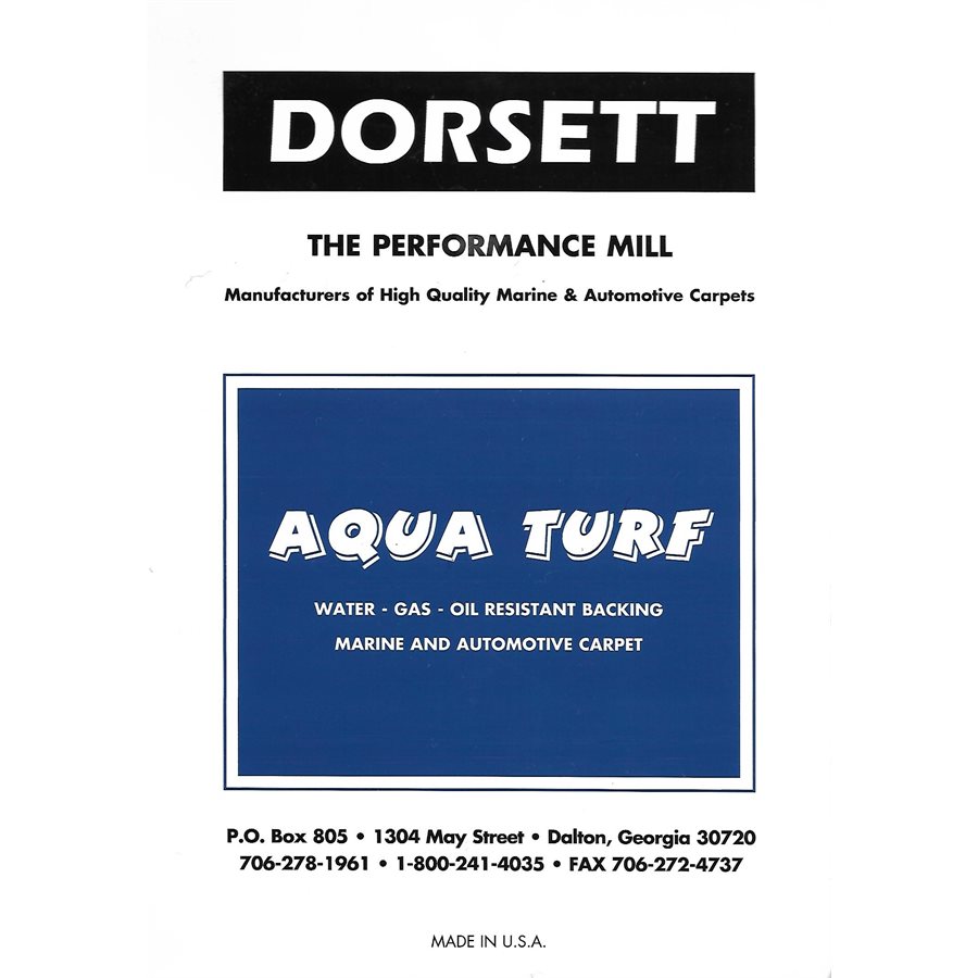 Aqua Turf Marine Carpet 8' 6" Cocoa