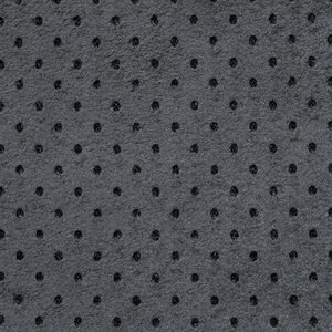 Sample of Synergy II Lazor Perforated Suede Charcoal