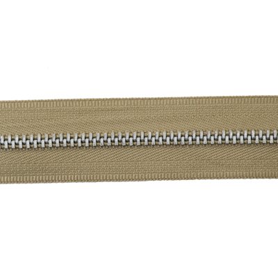 Aluminum Zipper #4 Chain Beige