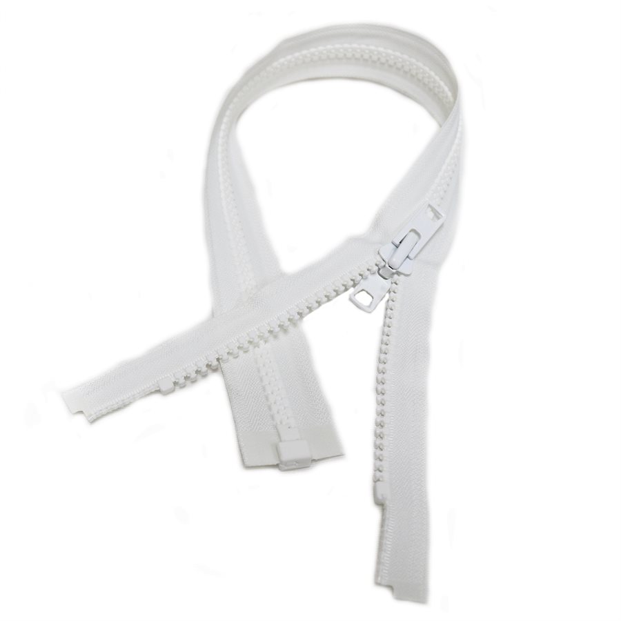 Marine Zipper 10 Separating 48" White