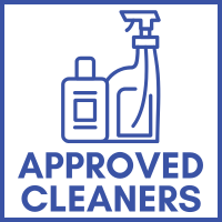 Click here for a list of approved cleaners.
